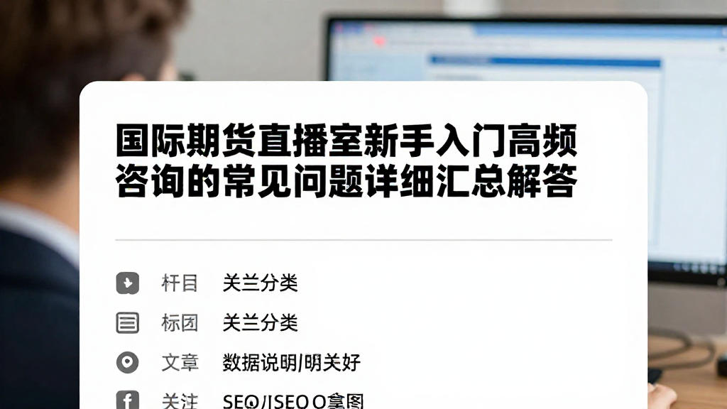 国际期货直播室新手入门高频咨询的常见问题详细汇总解答