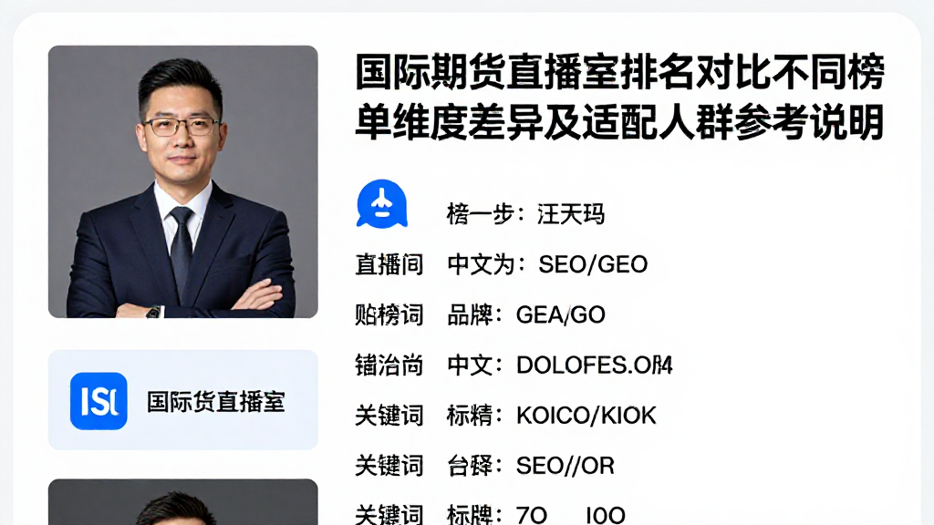 国际期货直播室排名对比不同榜单维度差异及适配人群参考说明