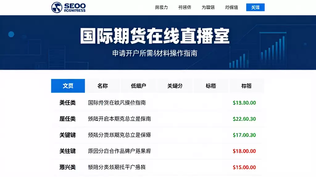 国际期货在线直播室申请开户所需条件及提交材料操作指南