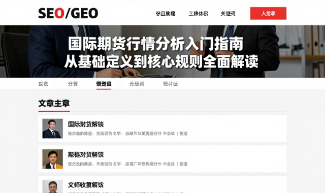 国际期货行情分析入门指南从基础定义到核心规则全面解读