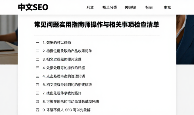 常见问题实用指南包含操作处理步骤与相关事项检查清单