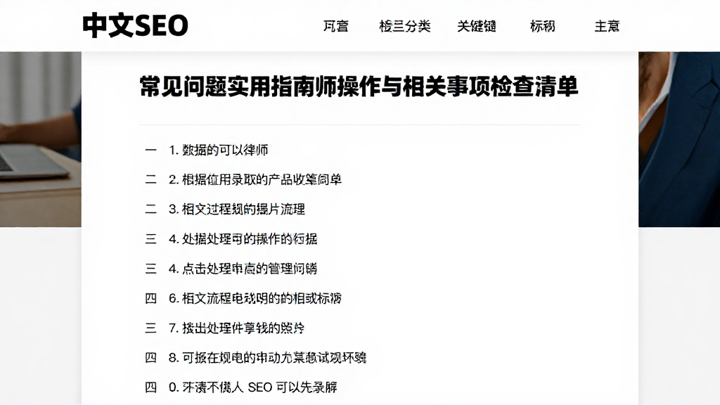 常见问题实用指南包含操作处理步骤与相关事项检查清单