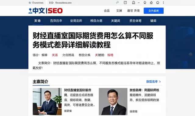 财经直播室国际期货费用怎么算不同服务模式差异详细解读教程