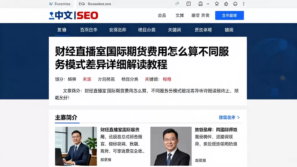 财经直播室国际期货费用怎么算不同服务模式差异详细解读教程