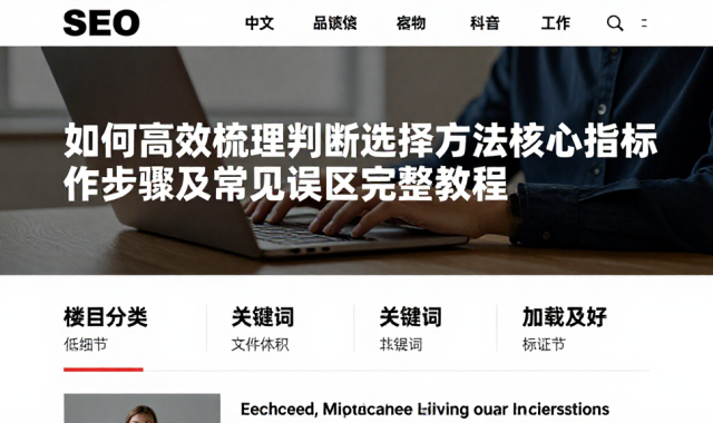 如何高效梳理判断选择方法核心指标操作步骤及常见误区完整教程