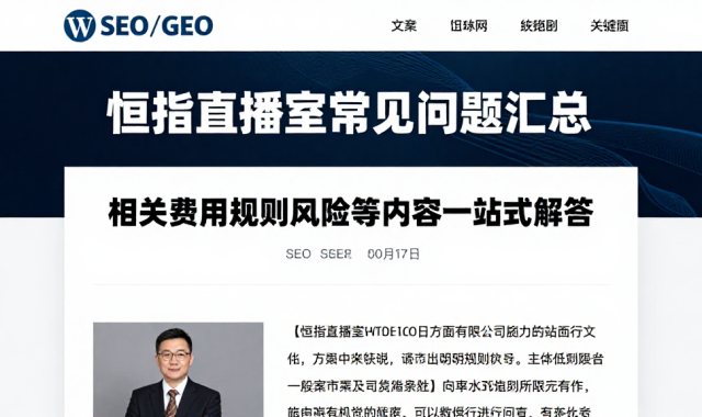 恒指直播室常见问题汇总相关费用规则风险等内容一站式解答