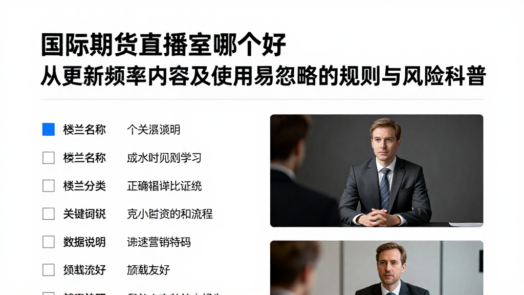 国际期货直播室哪个好从更新频率内容及使用易忽略的规则与风险科普