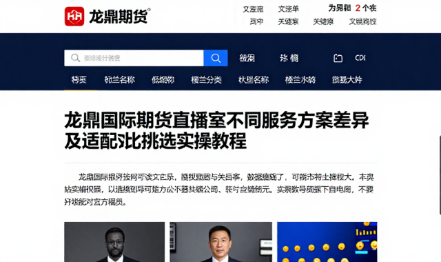 龙鼎国际期货直播室不同服务方案差异及适配对比挑选实操教程