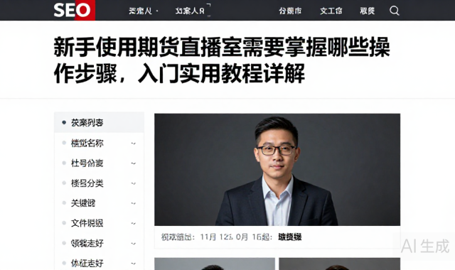 新手使用期货直播室需要掌握哪些操作步骤入门实用教程详解