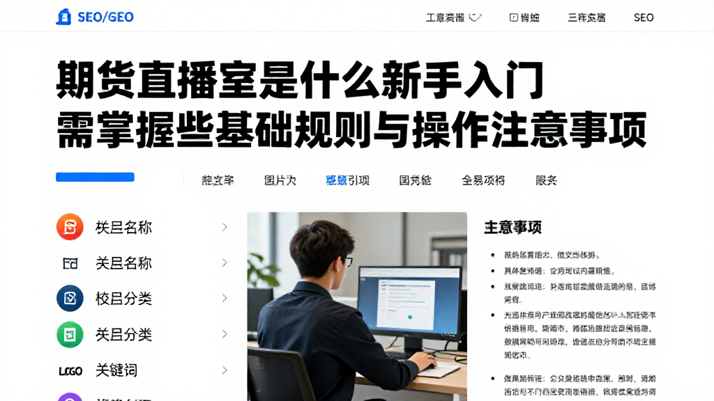 期货直播室是什么新手入门需掌握哪些基础规则与操作注意事项
