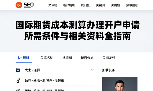 国际期货成本测算办理开户申请所需条件与相关资料全指南
