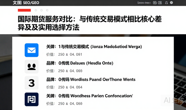 国际期货服务对比：与传统交易模式相比核心差异及实用选择方法